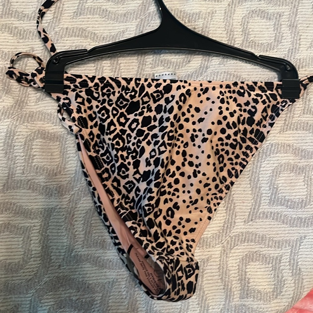 Leopard print string bikini bottom - Picture 4 of 5